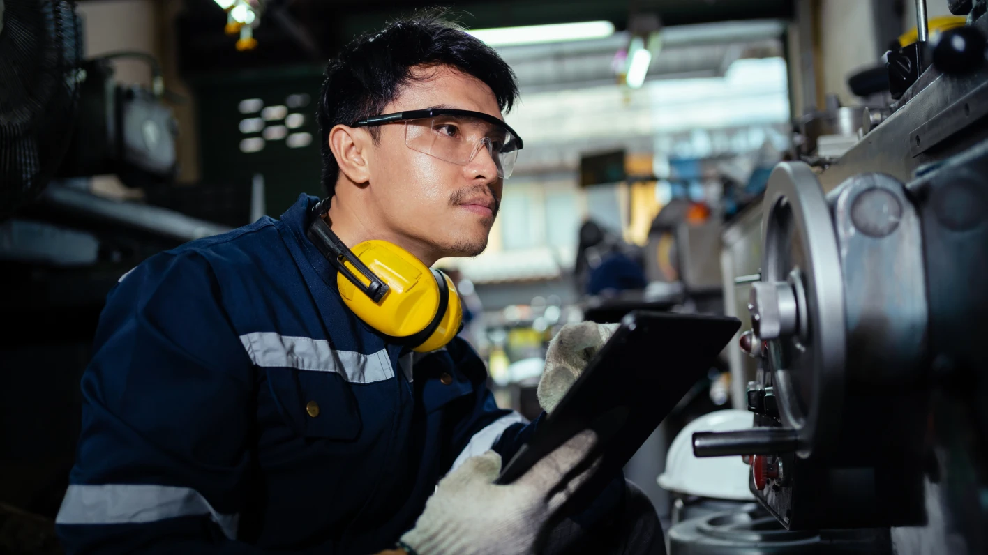 technician in workshop